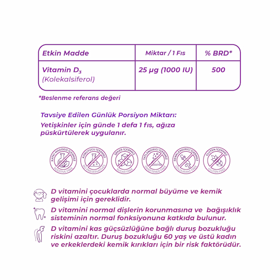 Vitamin D3 1000 IU - 30 ML